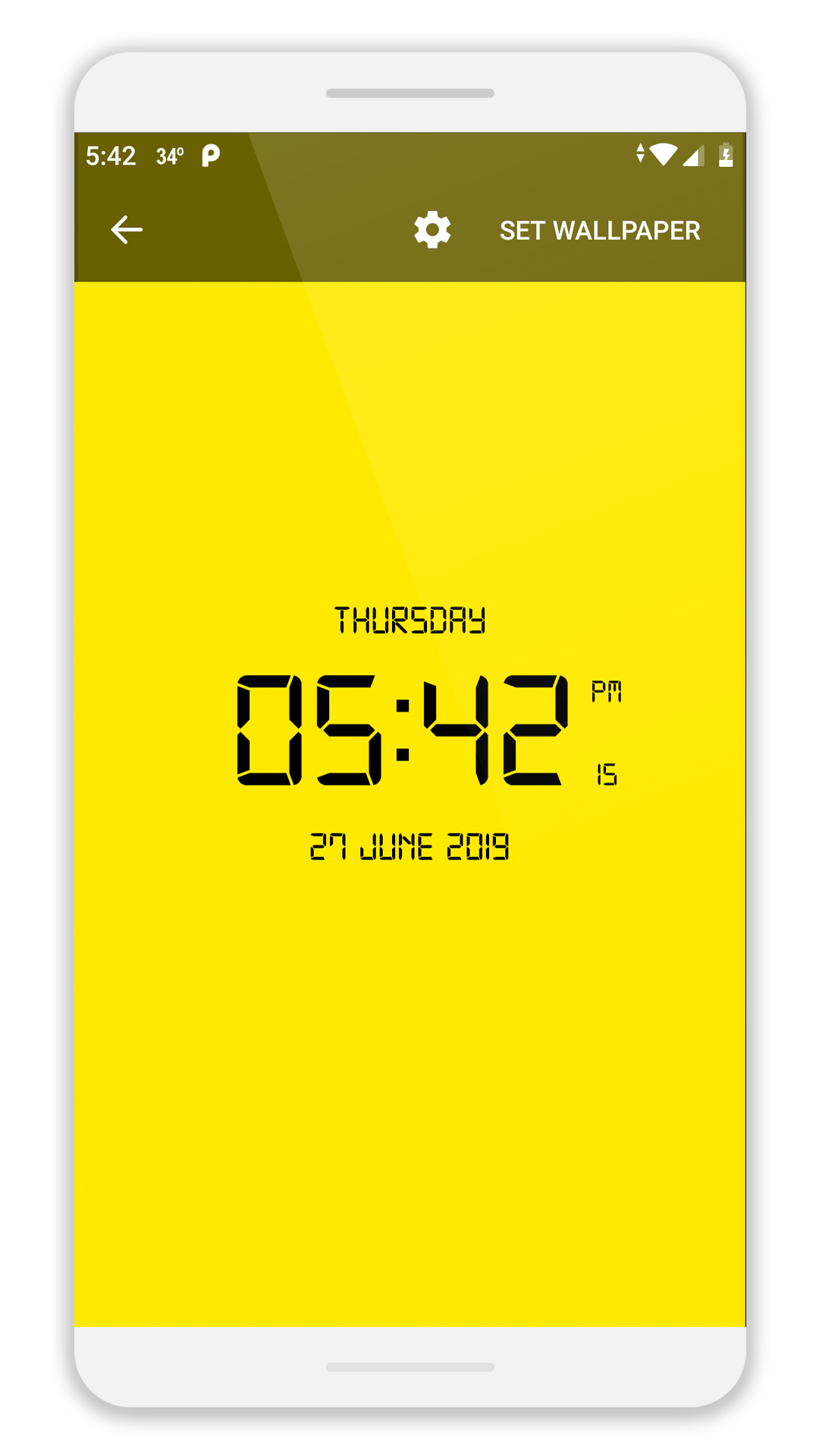 اسکرین شات 6 برنامه LED Digital Clock Wallpaper