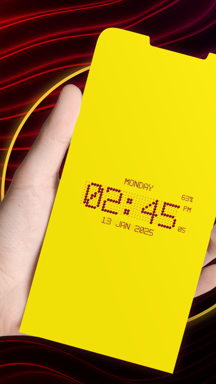 اسکرین شات 1 برنامه Super Digital Clock Wallpaper