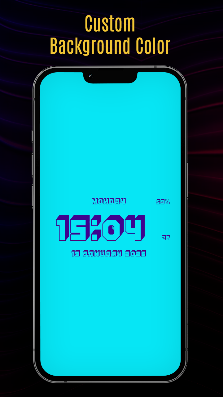 اسکرین شات 6 برنامه Super Digital Clock Wallpaper