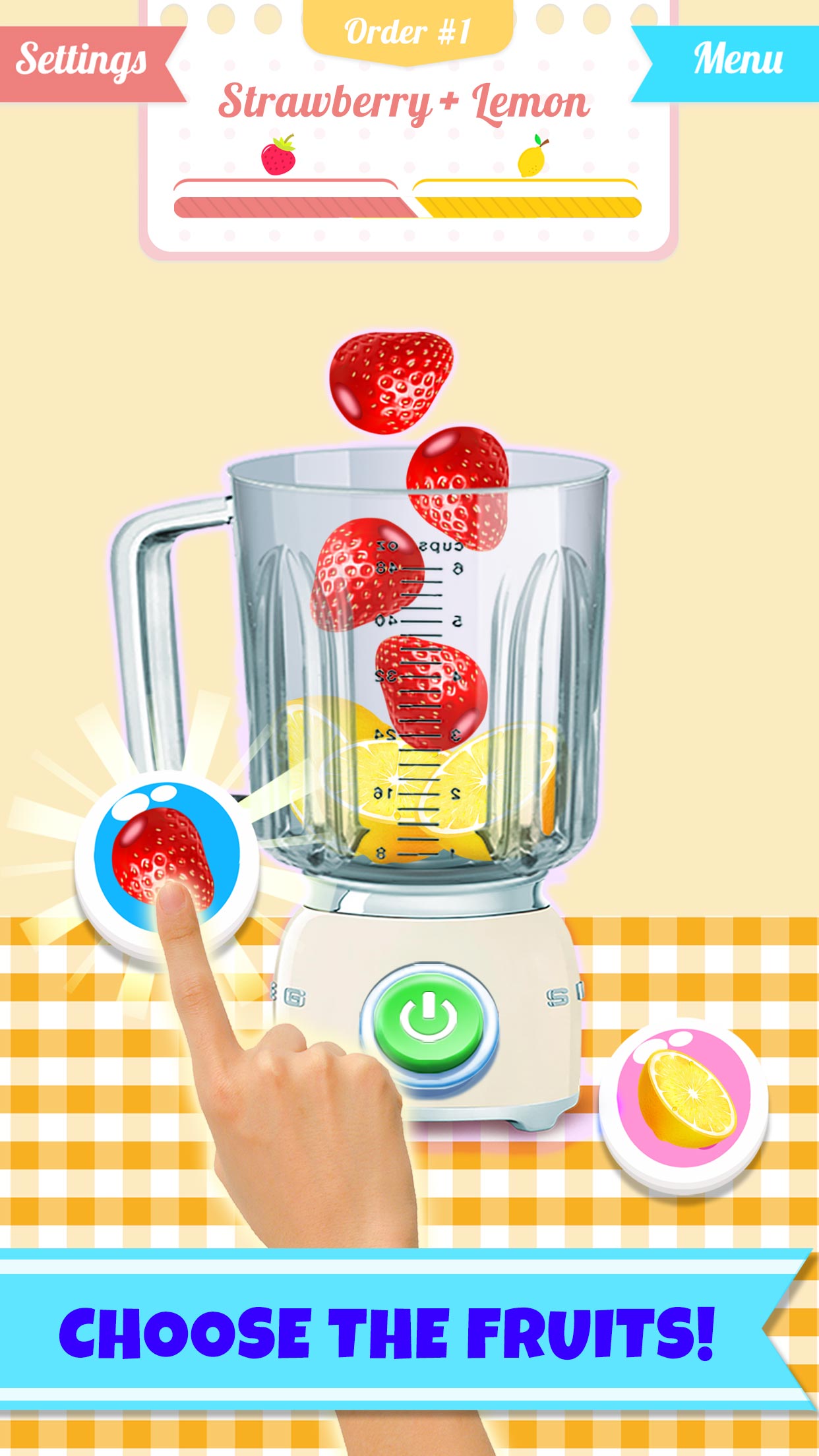 اسکرین شات 1 بازی Blend the Food! Cooking Games