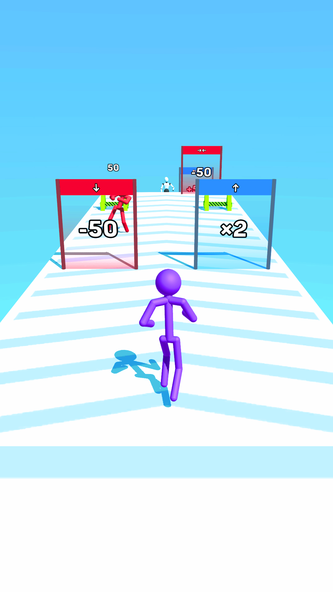 اسکرین شات 1 بازی Tall man 3D: merge and run