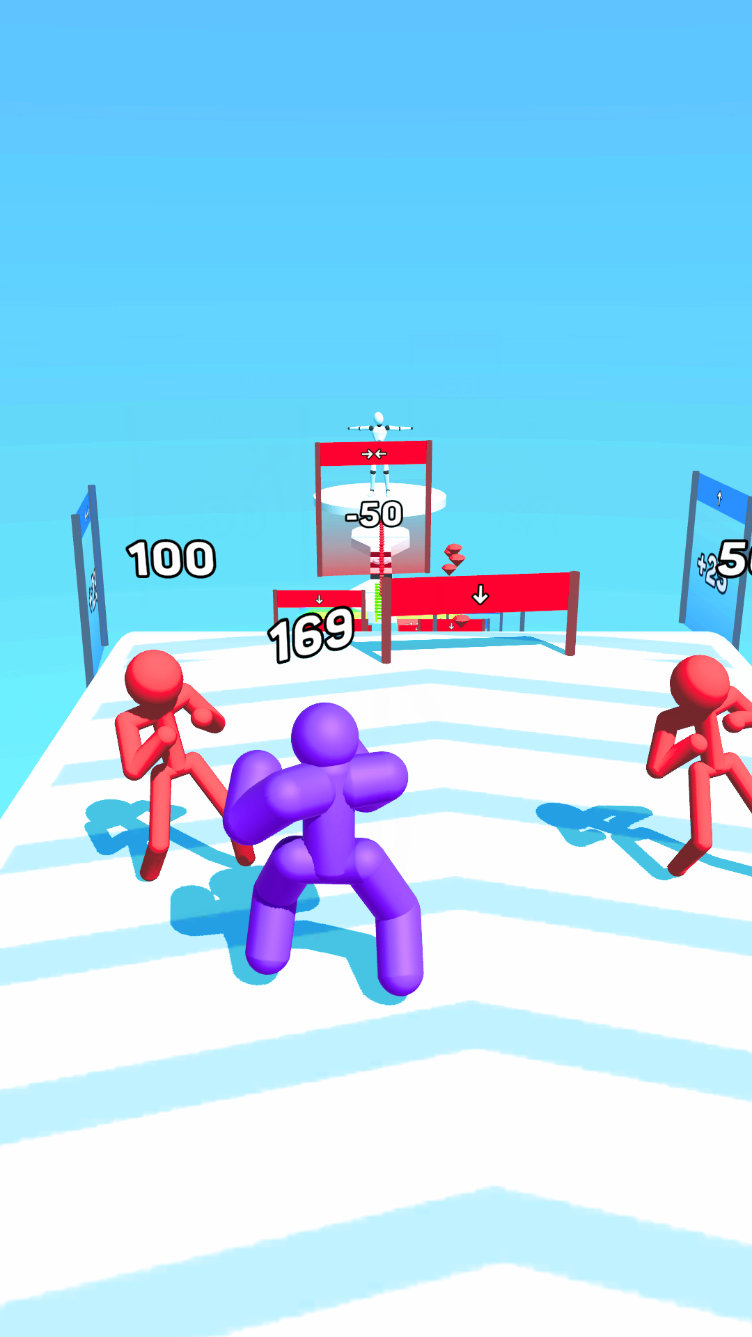 اسکرین شات 2 بازی Tall man 3D: merge and run