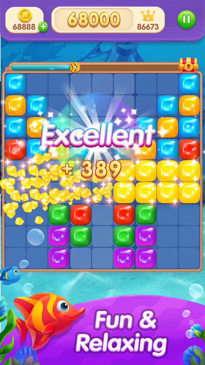 اسکرین شات 4 بازی Block Puzzle 99: Fish Go