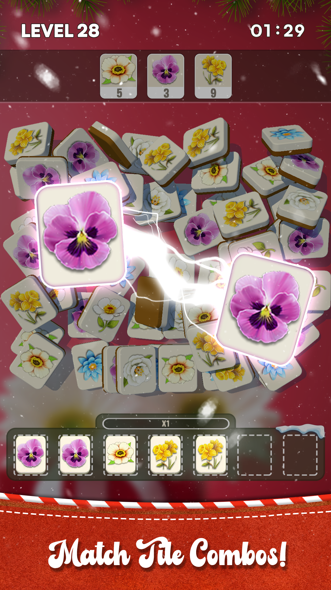 اسکرین شات 3 بازی Blossom Tile 3D: Triple Match