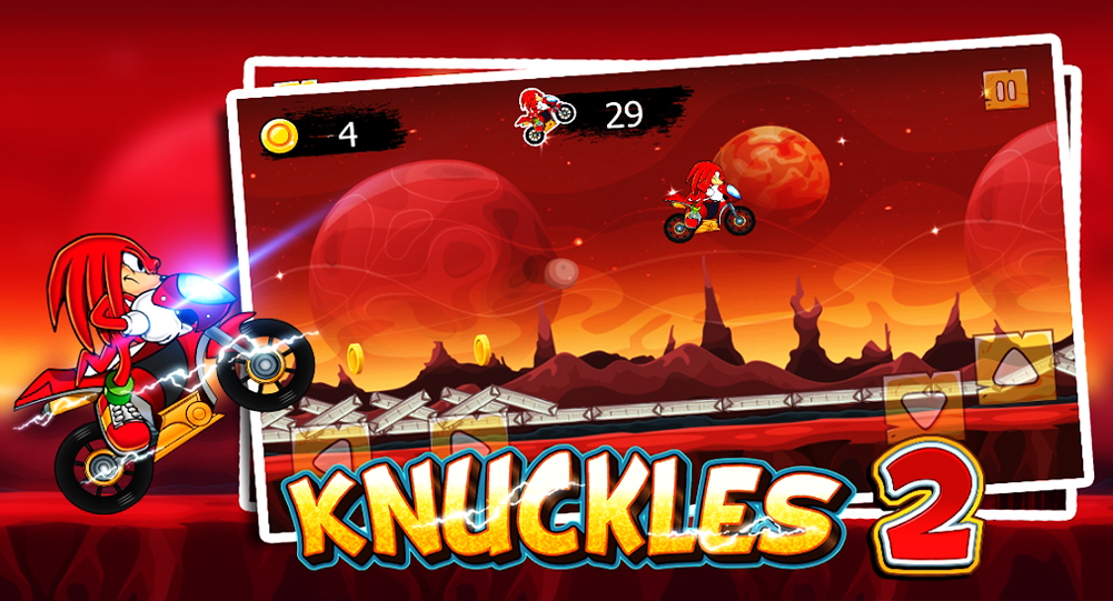 اسکرین شات 2 بازی Knuckles Hedgehog Moto Climb