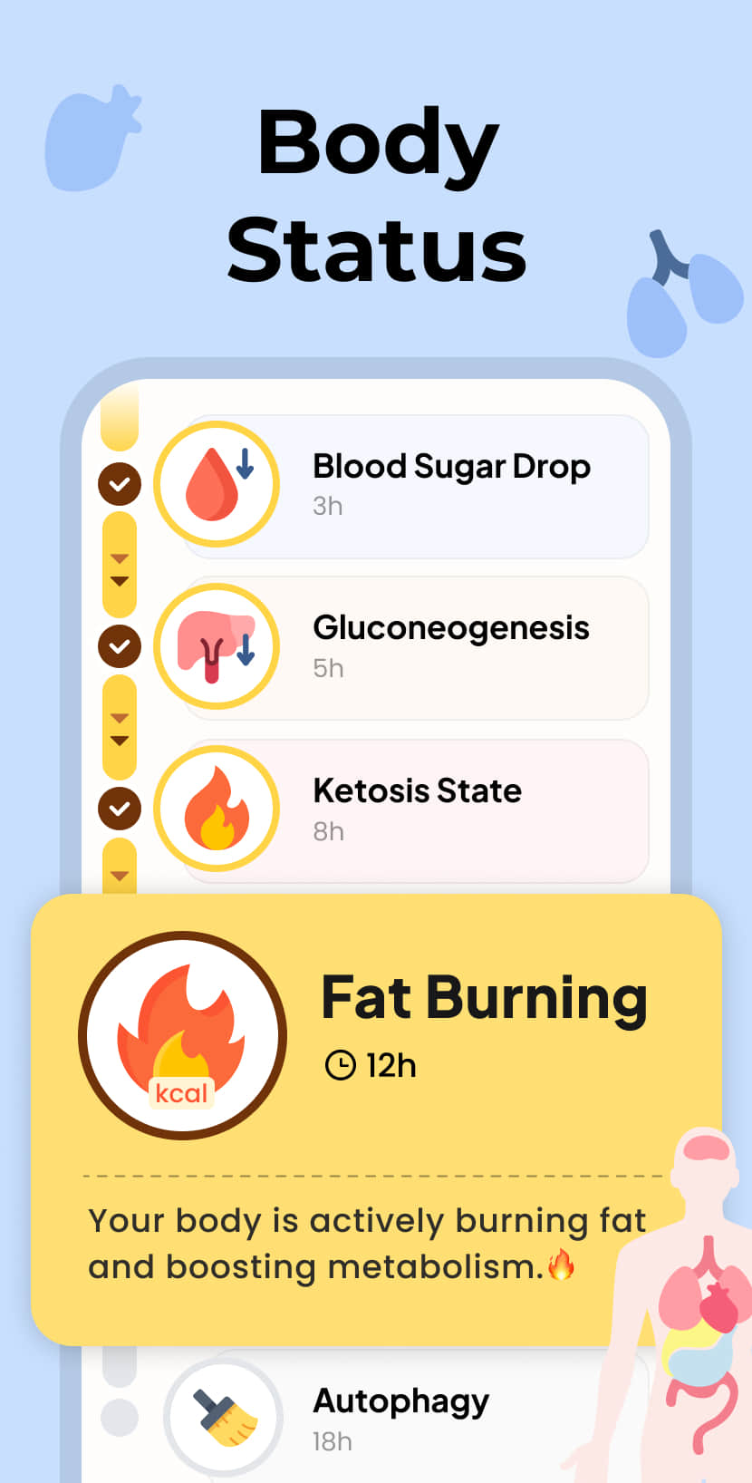 اسکرین شات 3 برنامه Fasting - Intermittent Fasting