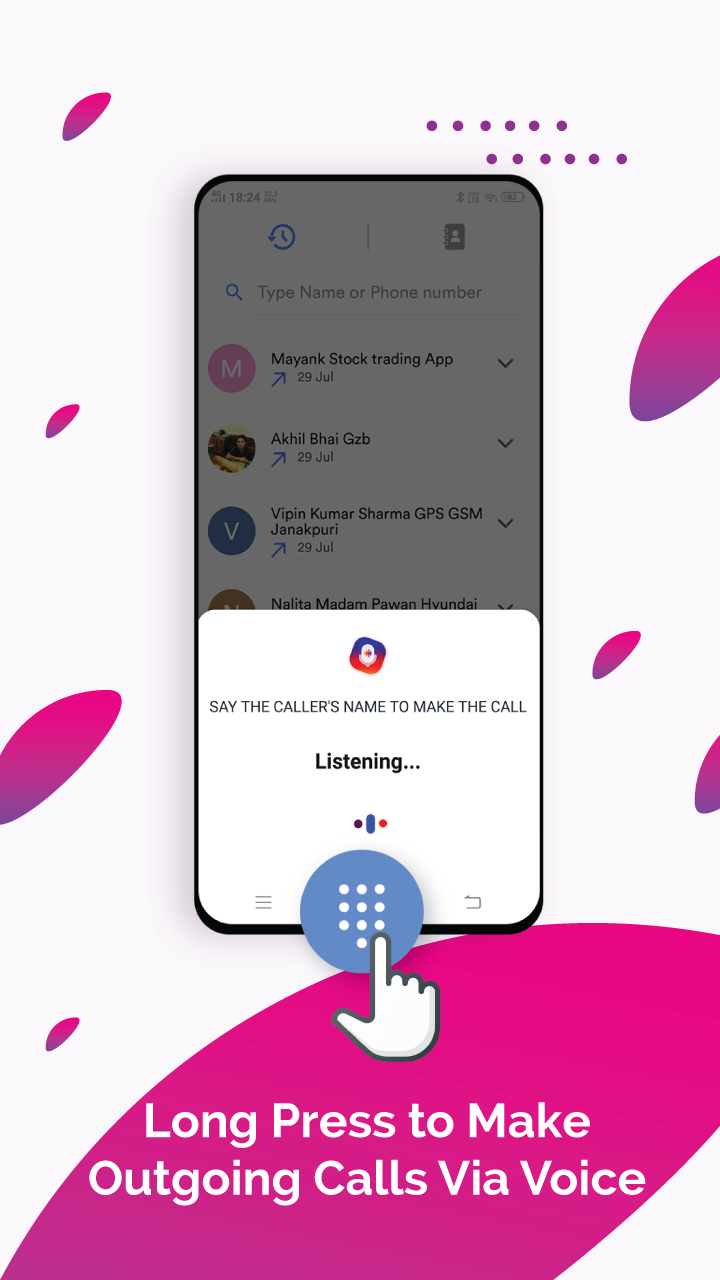 اسکرین شات 3 برنامه Vani Dialer - Answer Calls By