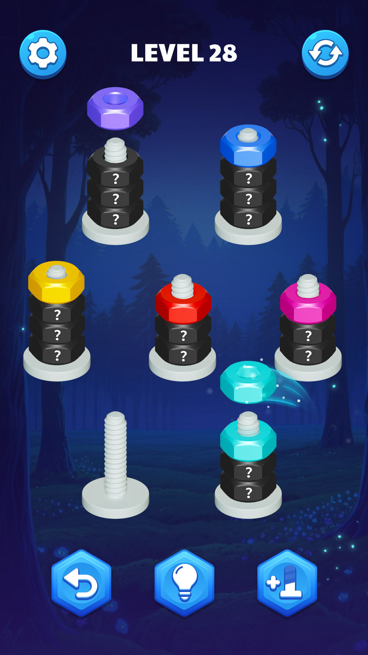 اسکرین شات 5 بازی Nut Sort Puzzle:Nuts and Bolts