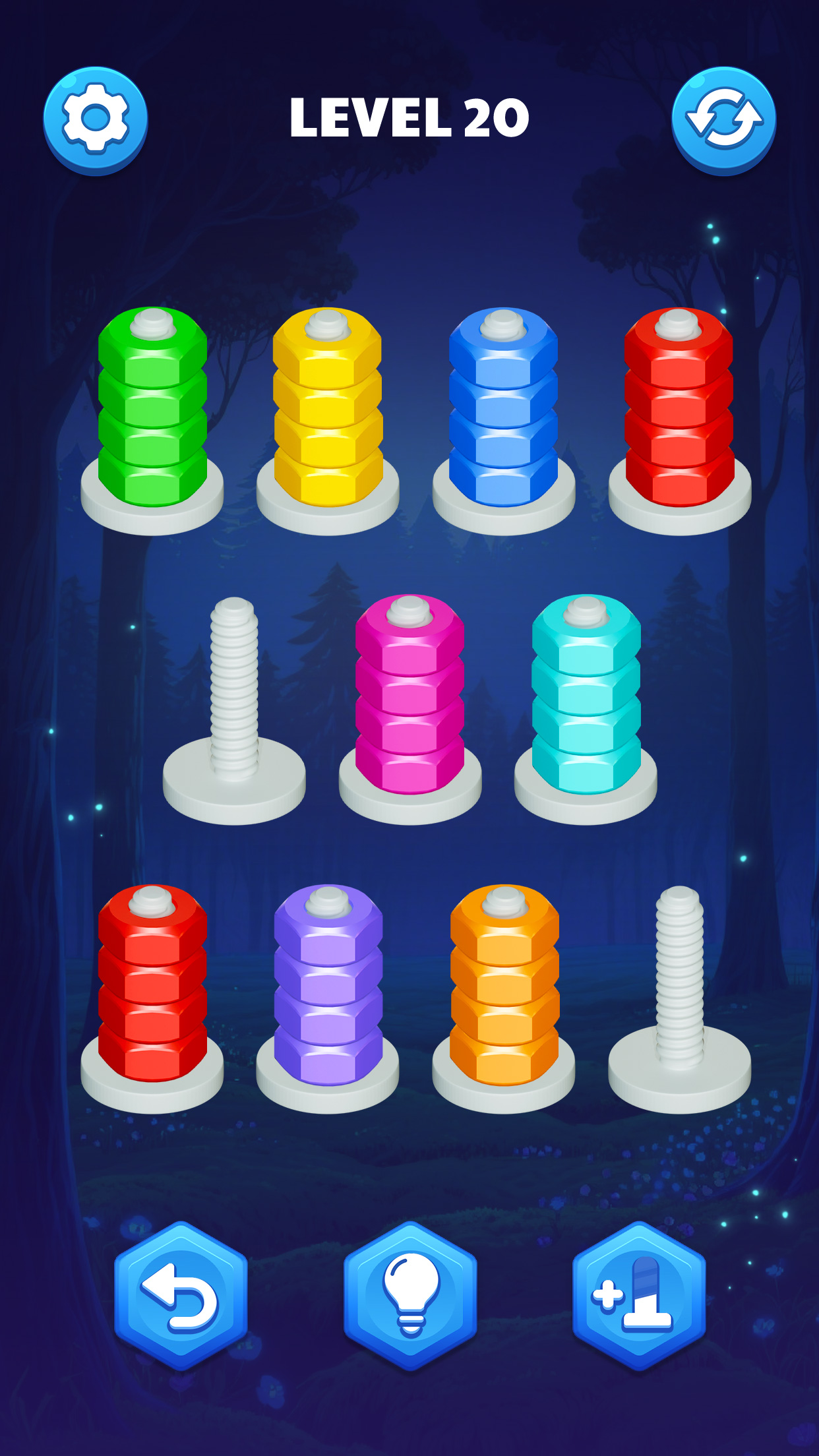 اسکرین شات 1 بازی Nut Sort Puzzle:Nuts and Bolts