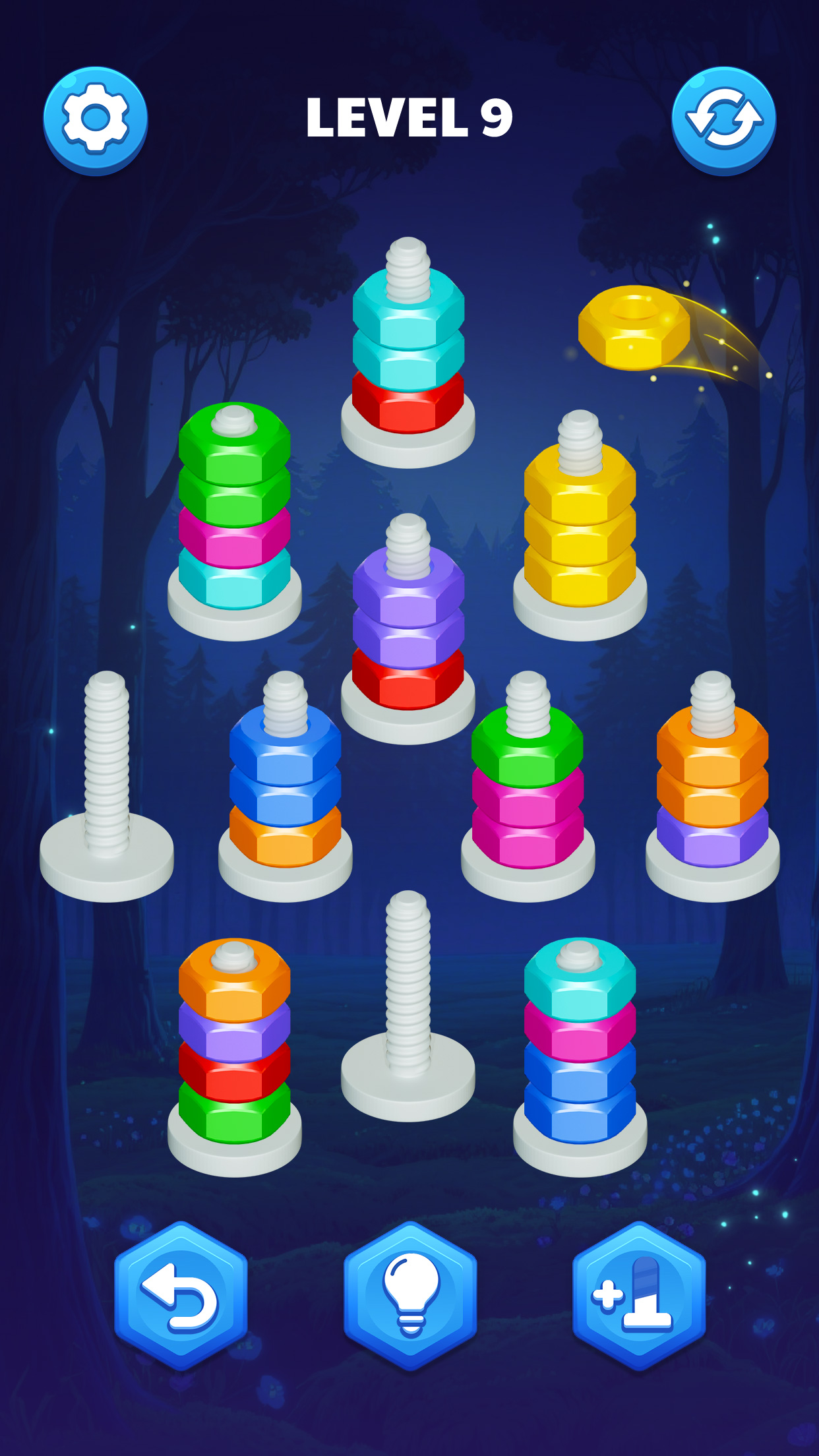 اسکرین شات 3 بازی Nut Sort Puzzle:Nuts and Bolts