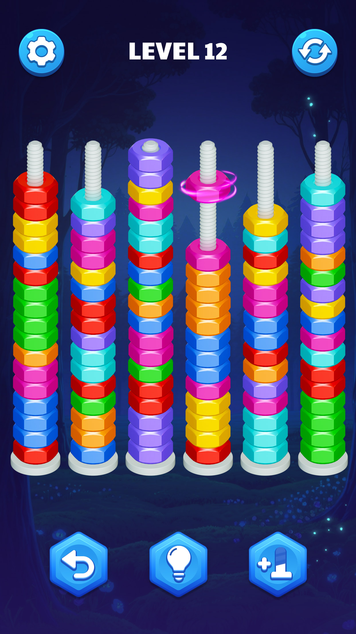 اسکرین شات 2 بازی Nut Sort Puzzle:Nuts and Bolts