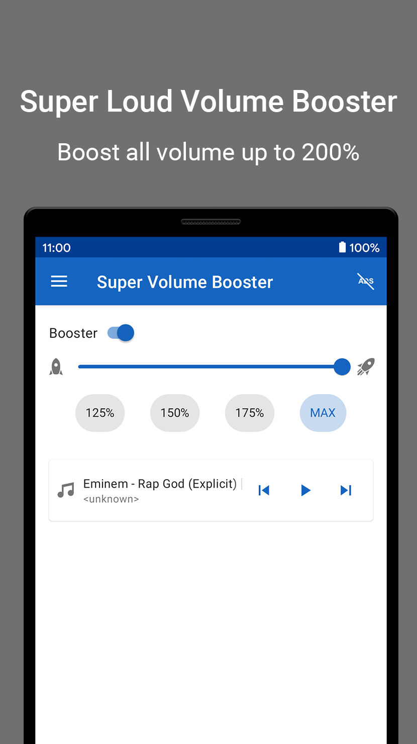 اسکرین شات 1 برنامه Volume+: Volume Booster, Sound