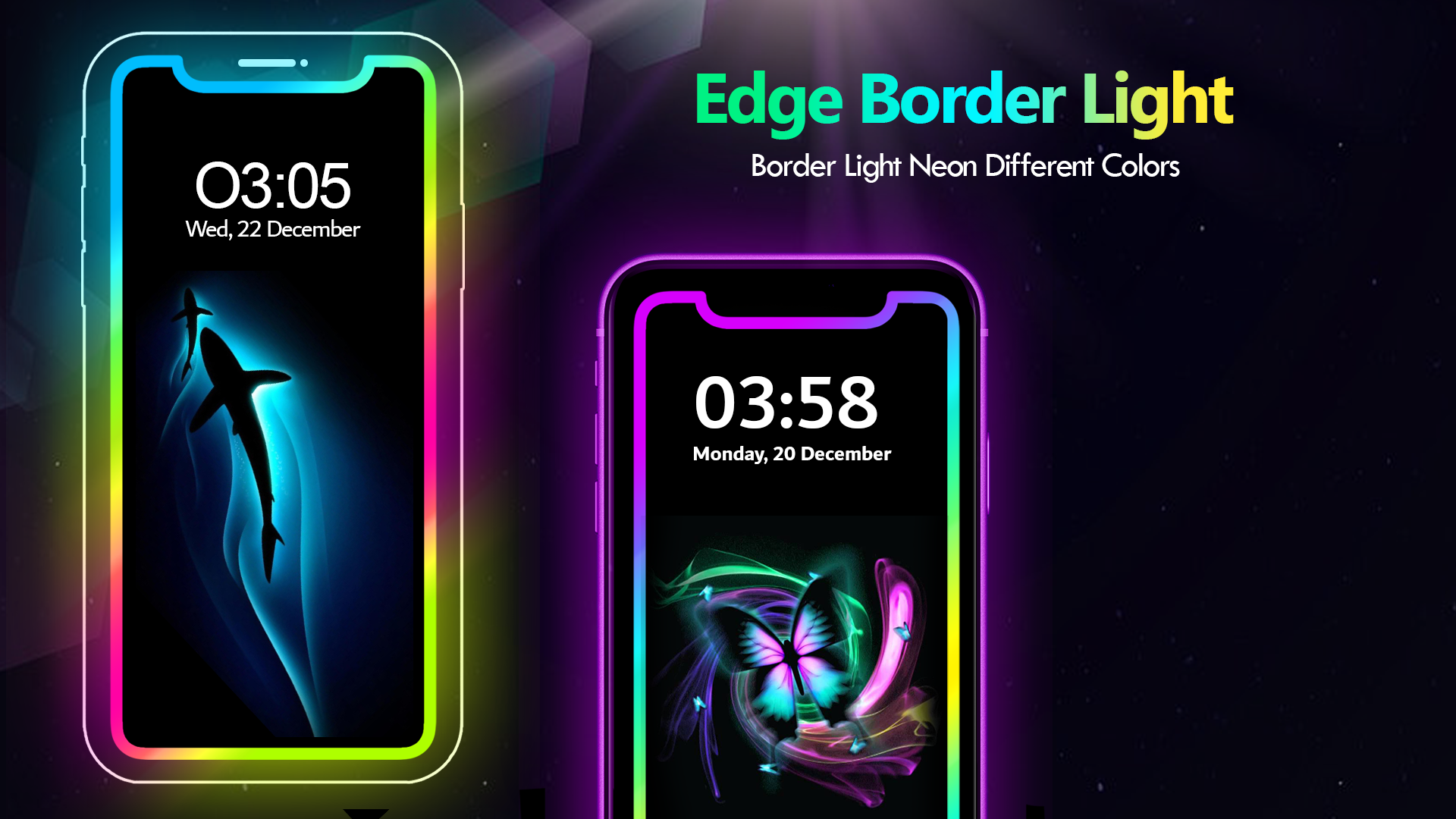 اسکرین شات 5 برنامه Border Light Art Edge Lighting