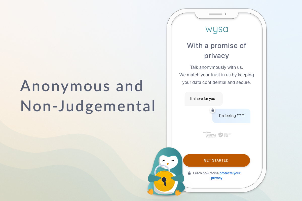 اسکرین شات 1 برنامه Wysa: Anxiety, therapy chatbot