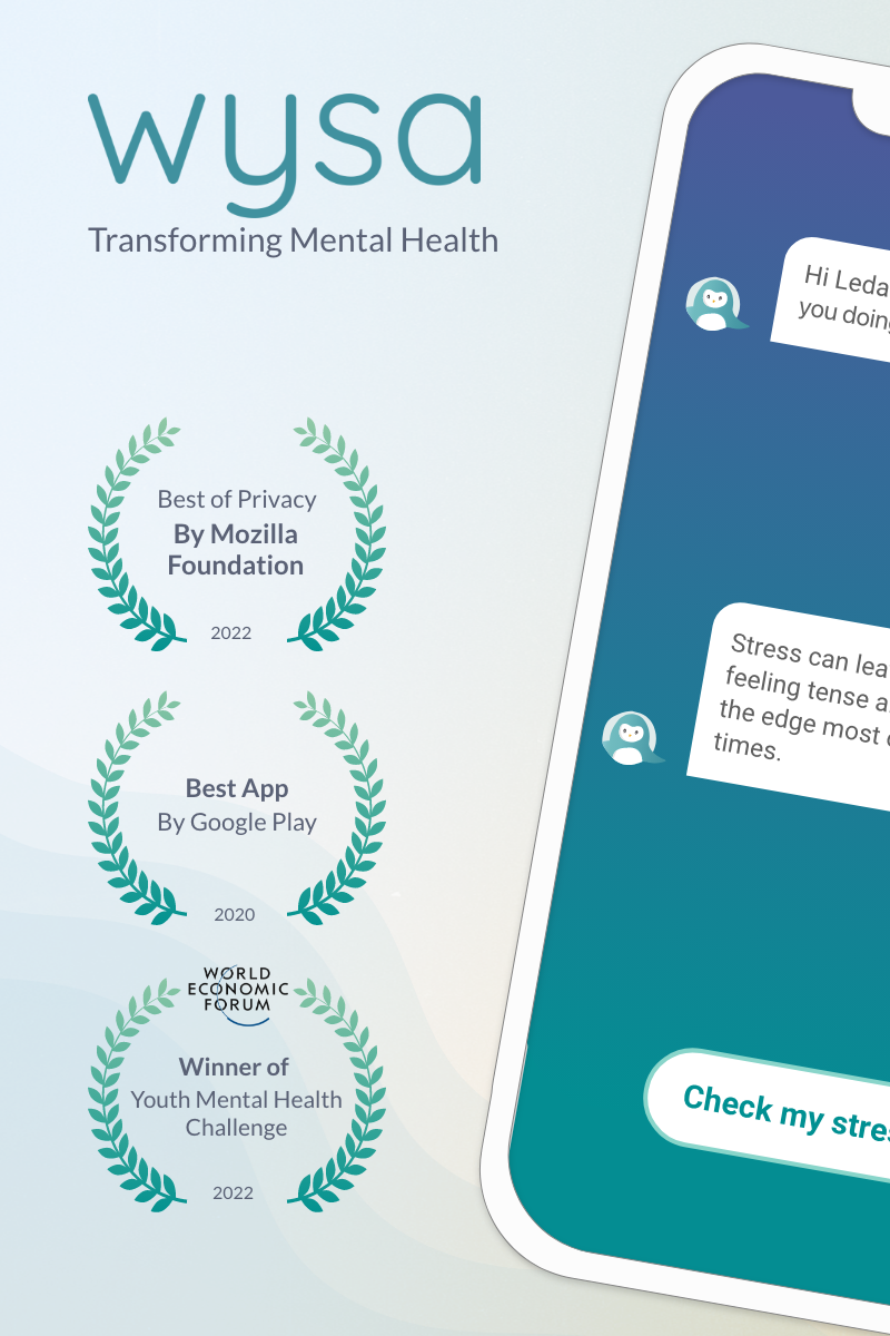 اسکرین شات 2 برنامه Wysa: Anxiety, therapy chatbot