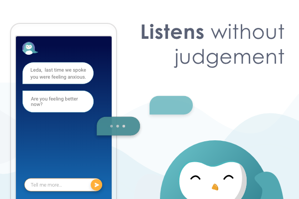 اسکرین شات 3 برنامه Wysa: Mental Wellbeing AI