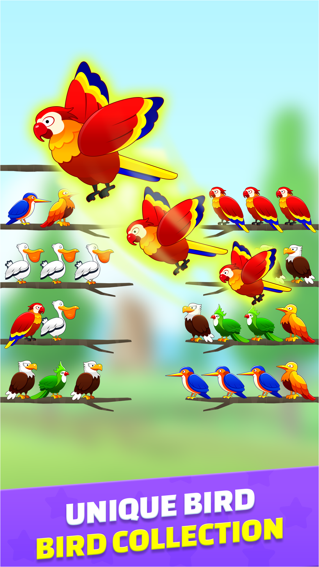 اسکرین شات 4 بازی Bird Color Sort Master