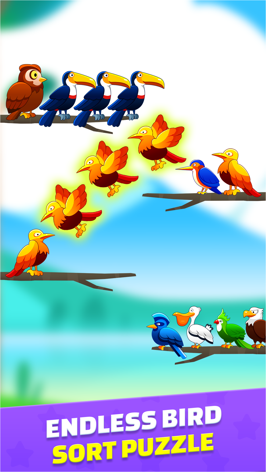 اسکرین شات 2 بازی Bird Color Sort Master
