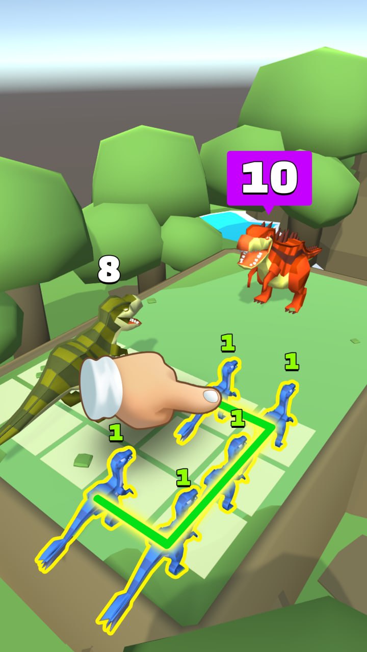 اسکرین شات 3 بازی Merge Dinosaurs Master