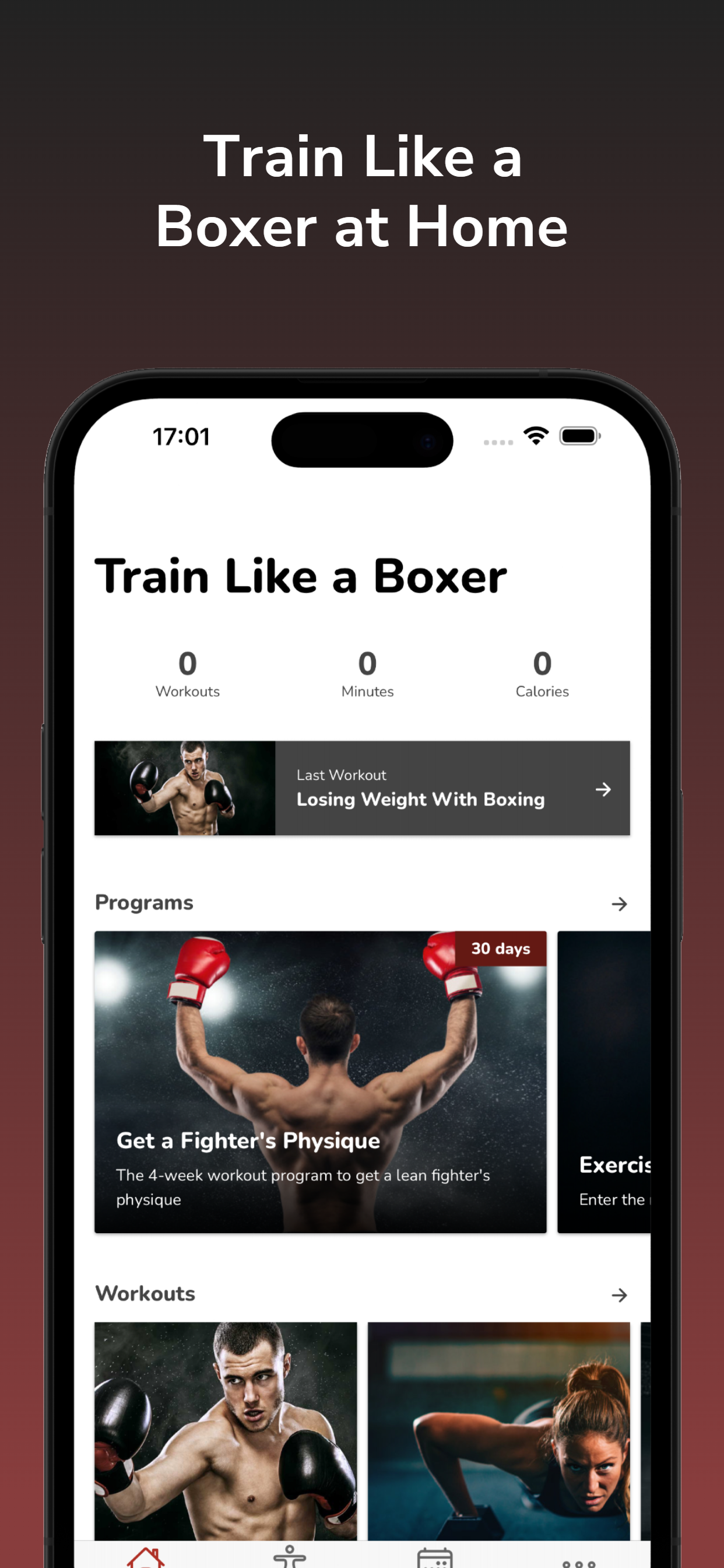 اسکرین شات 1 برنامه Train Like a Boxer - Workouts