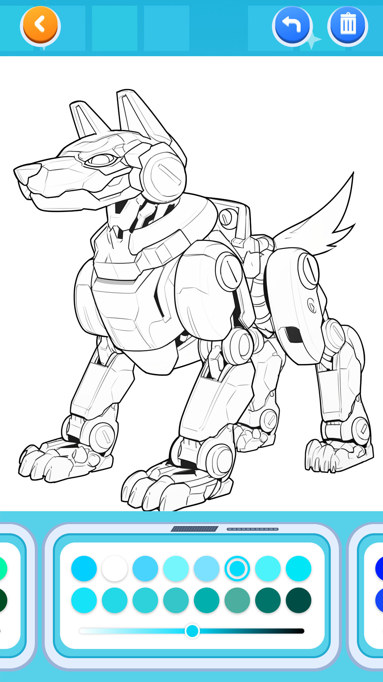 اسکرین شات 3 بازی Mecha Color: Coloring Games