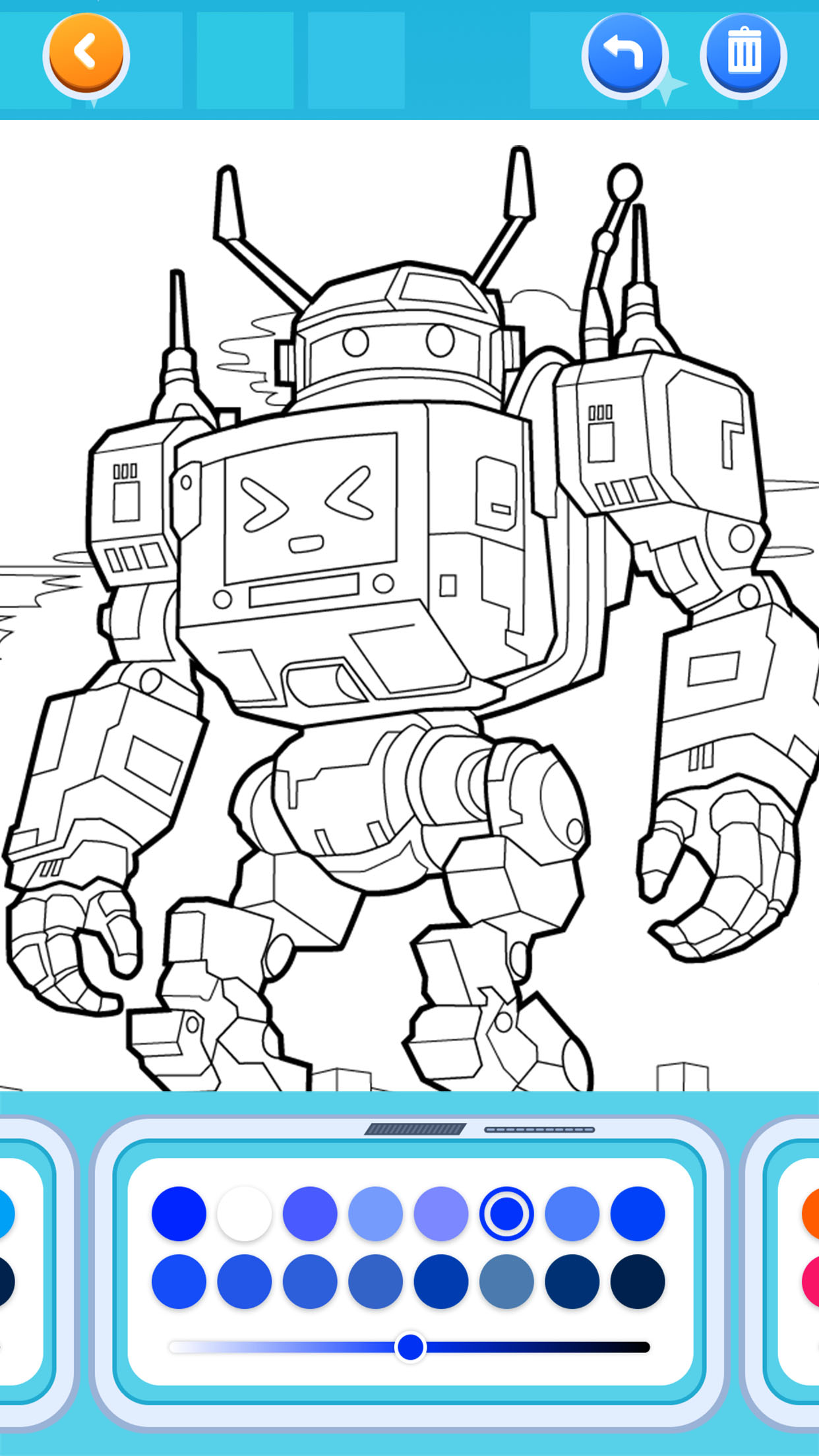 اسکرین شات 1 بازی Mecha Color: Coloring Games