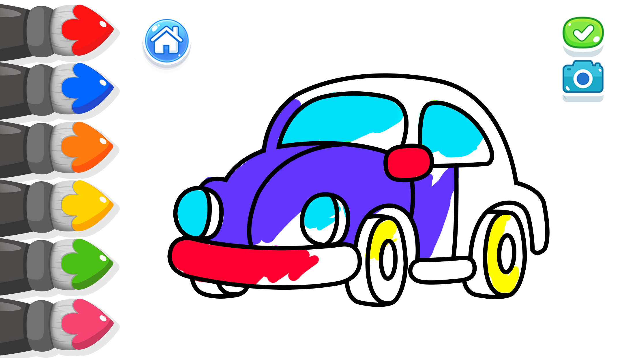 اسکرین شات 3 بازی Kids Coloring Pages For Boys