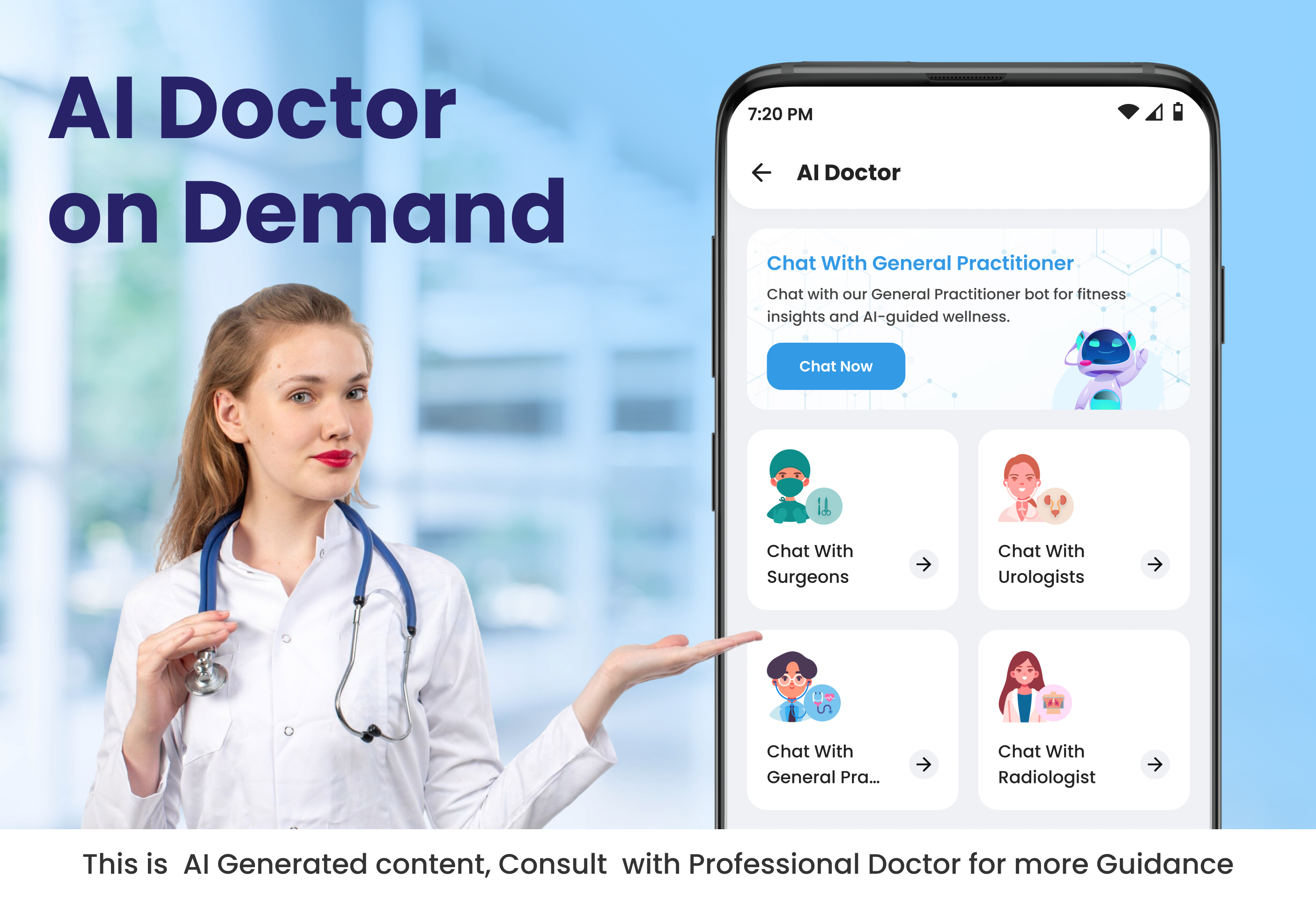 اسکرین شات 1 برنامه AI Health Assistant