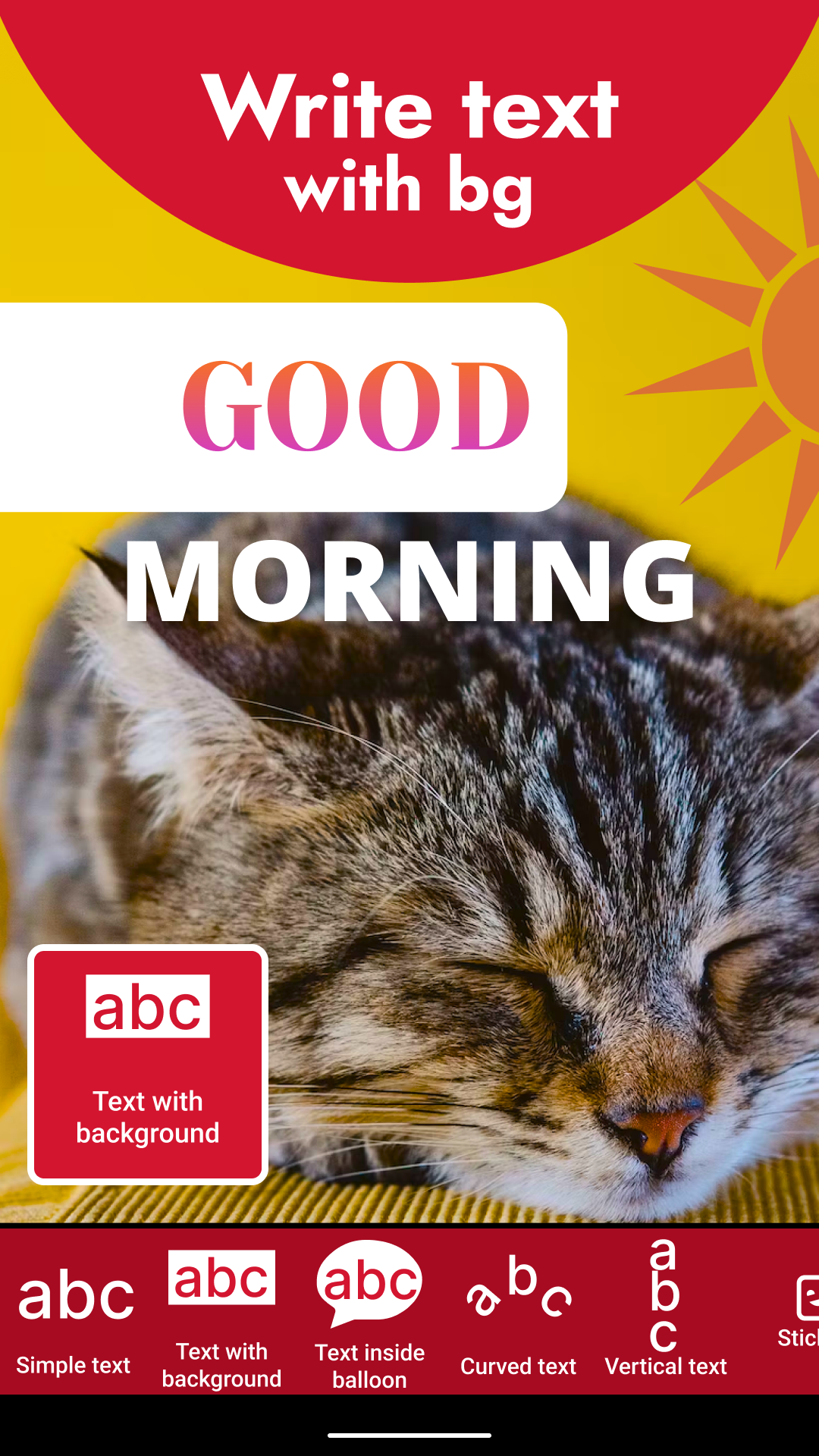 اسکرین شات 4 برنامه Add Text on Photo