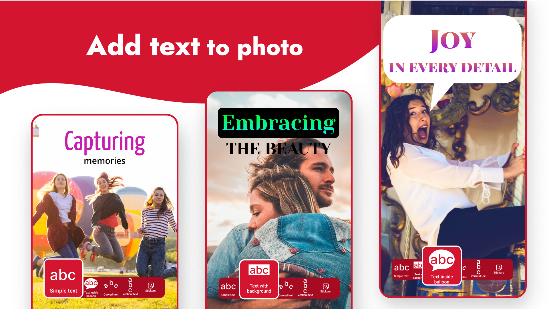 اسکرین شات 1 برنامه Add Text on Photo