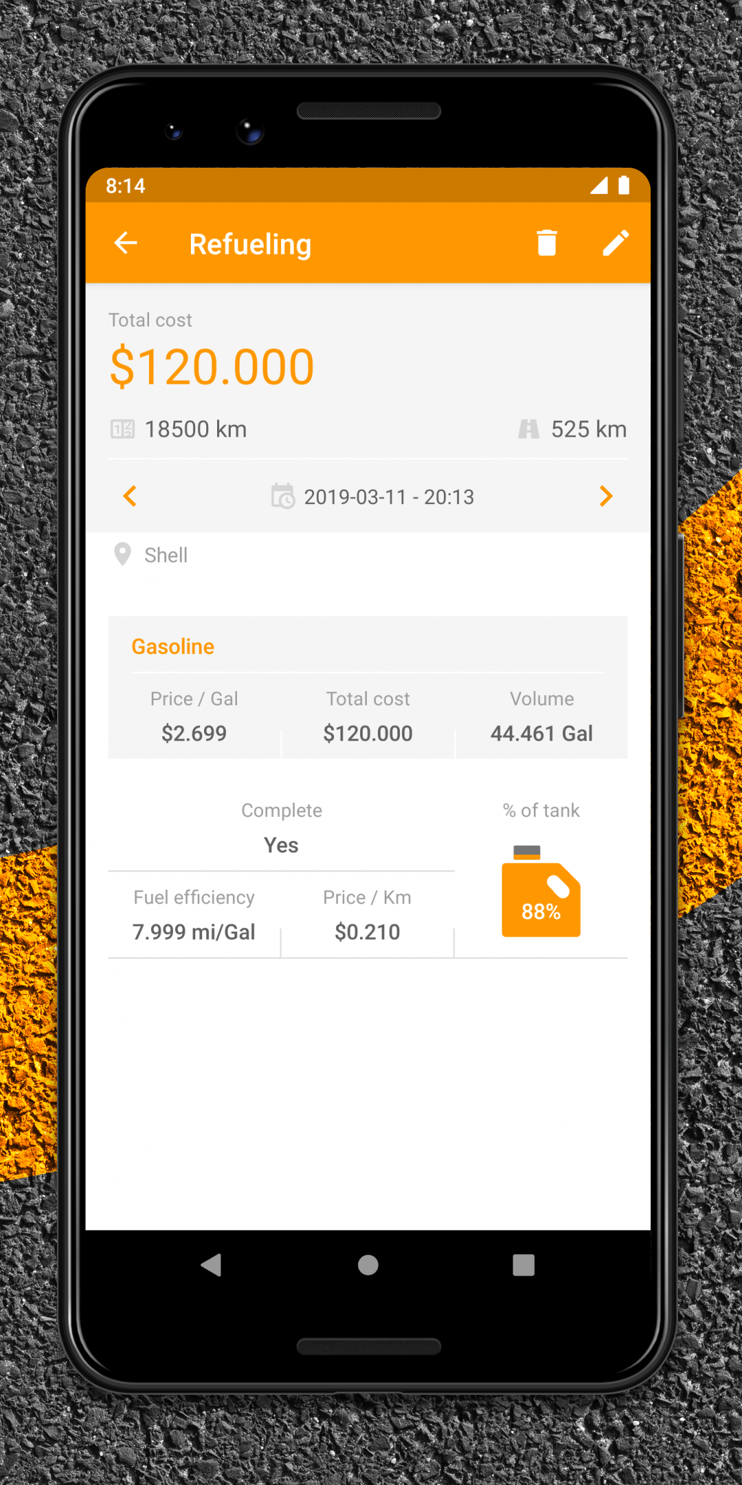 اسکرین شات 7 برنامه Drivvo - car management