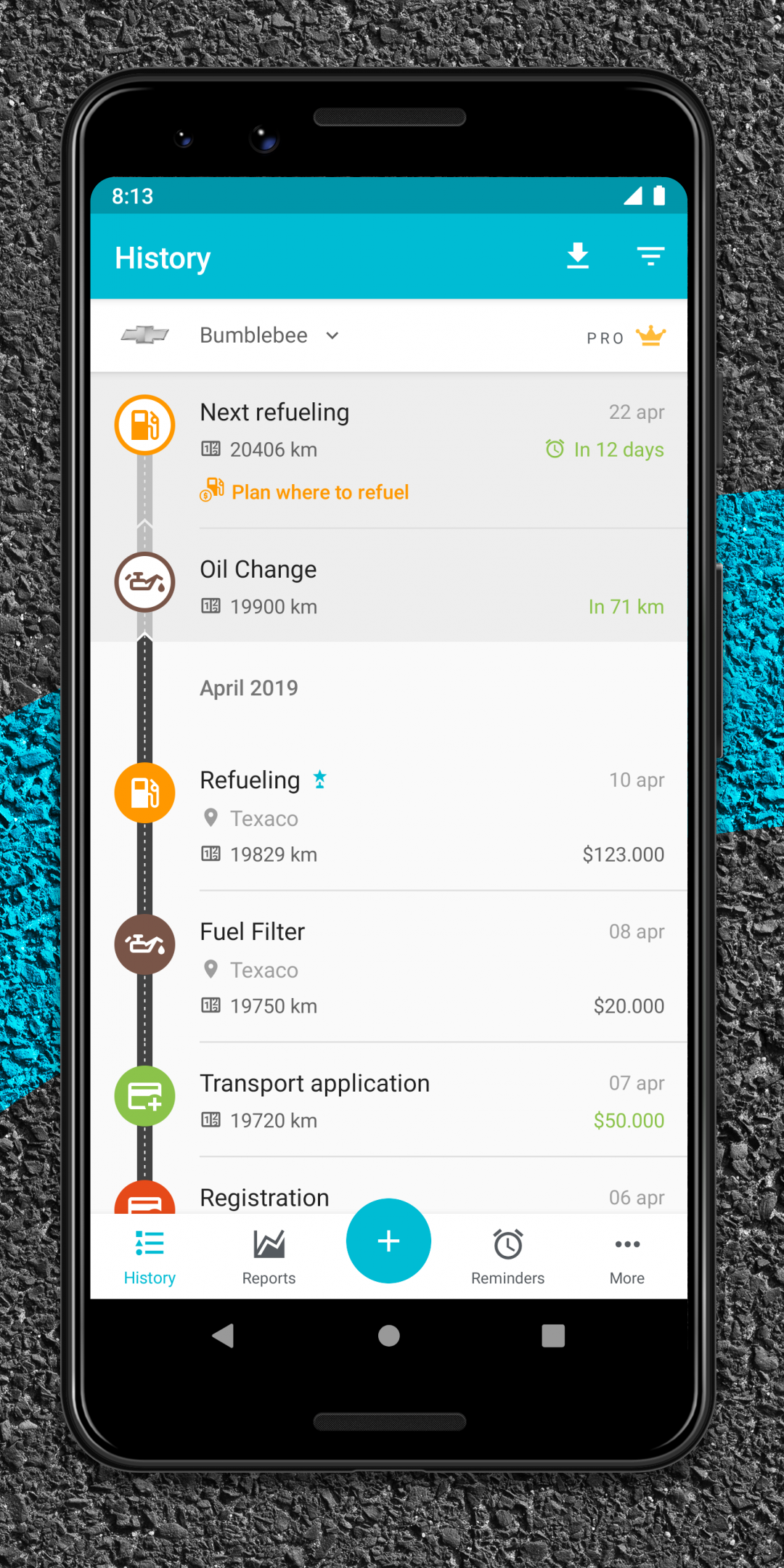 اسکرین شات 1 برنامه Drivvo - car management