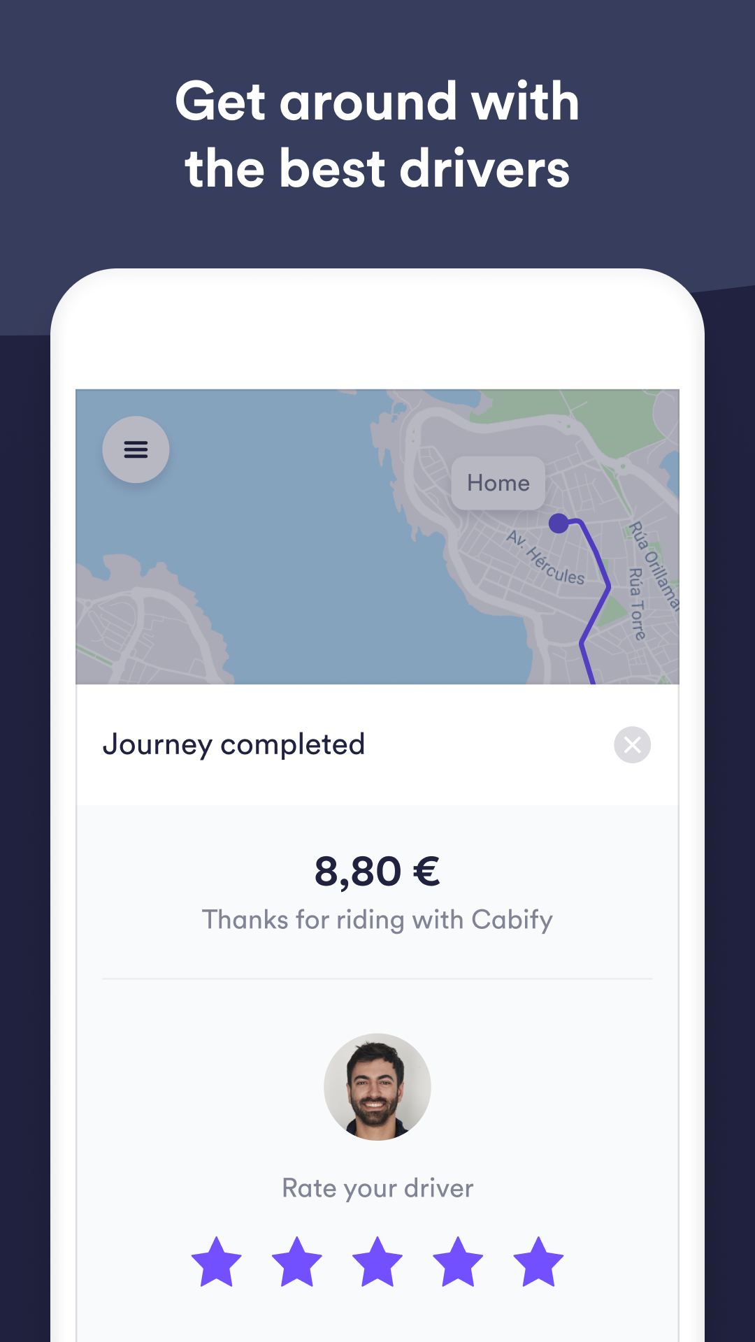 اسکرین شات 6 برنامه Easy Taxi, a Cabify app