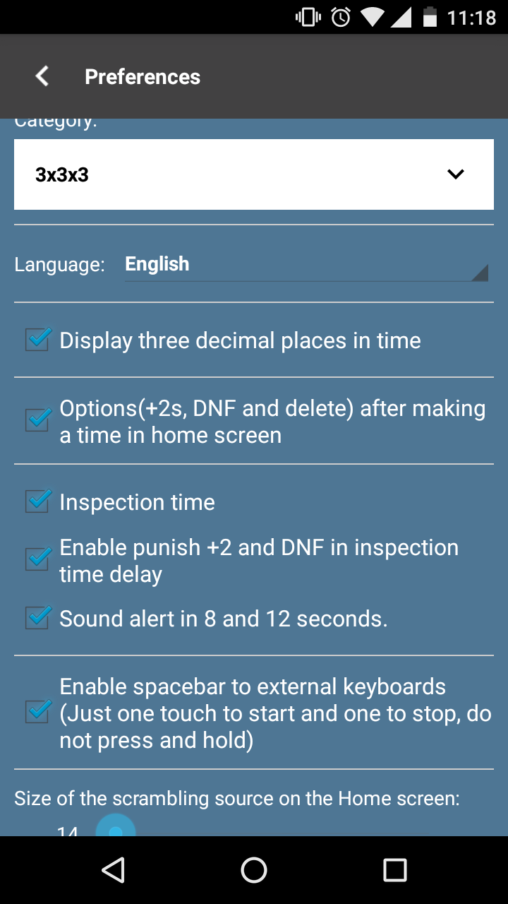 اسکرین شات 5 برنامه Cube Timer