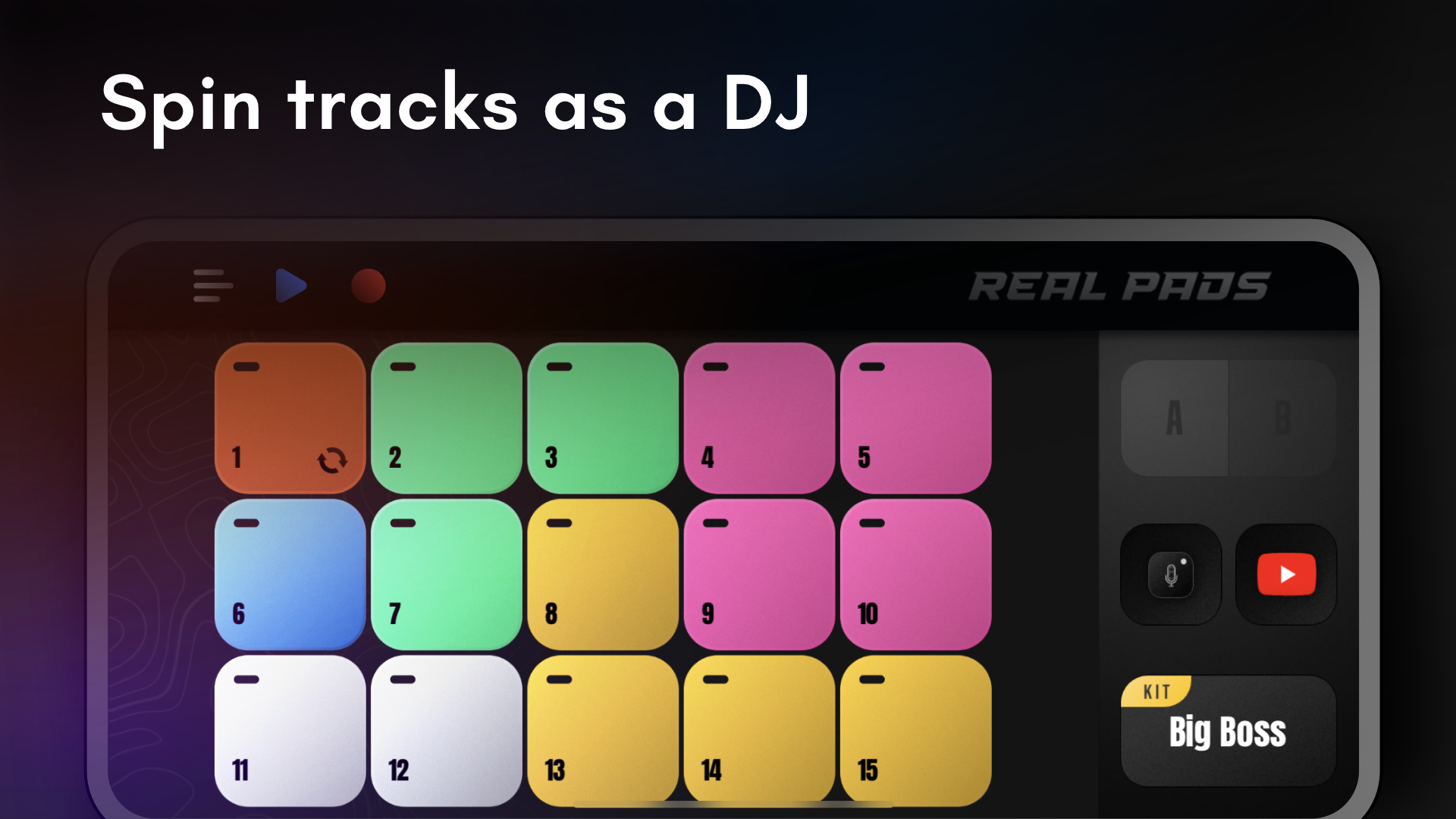 اسکرین شات 5 برنامه Real Pads: electro octapads DJ