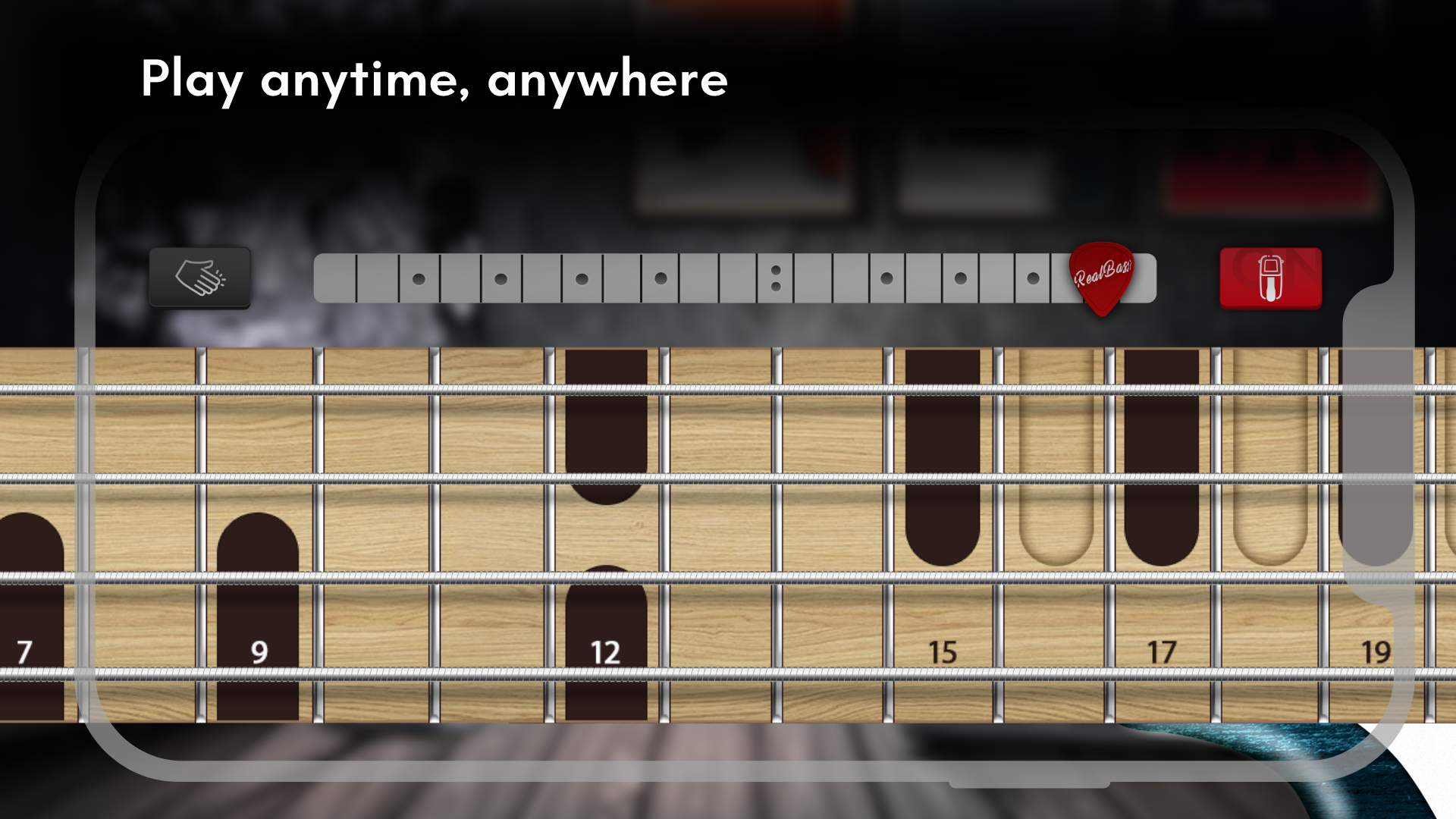 اسکرین شات 4 برنامه Real Bass electric bass guitar