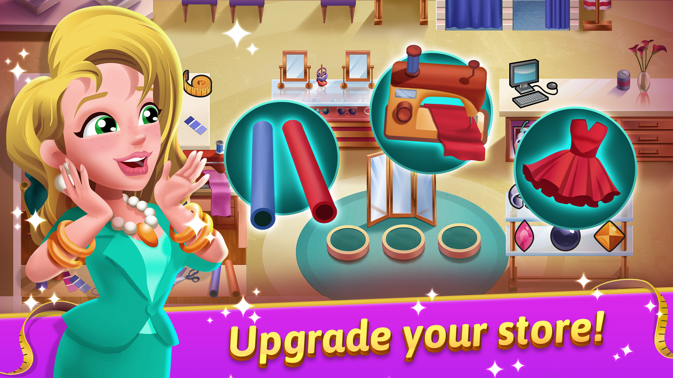 اسکرین شات 3 بازی Fashion Salon Dash: Shop Game