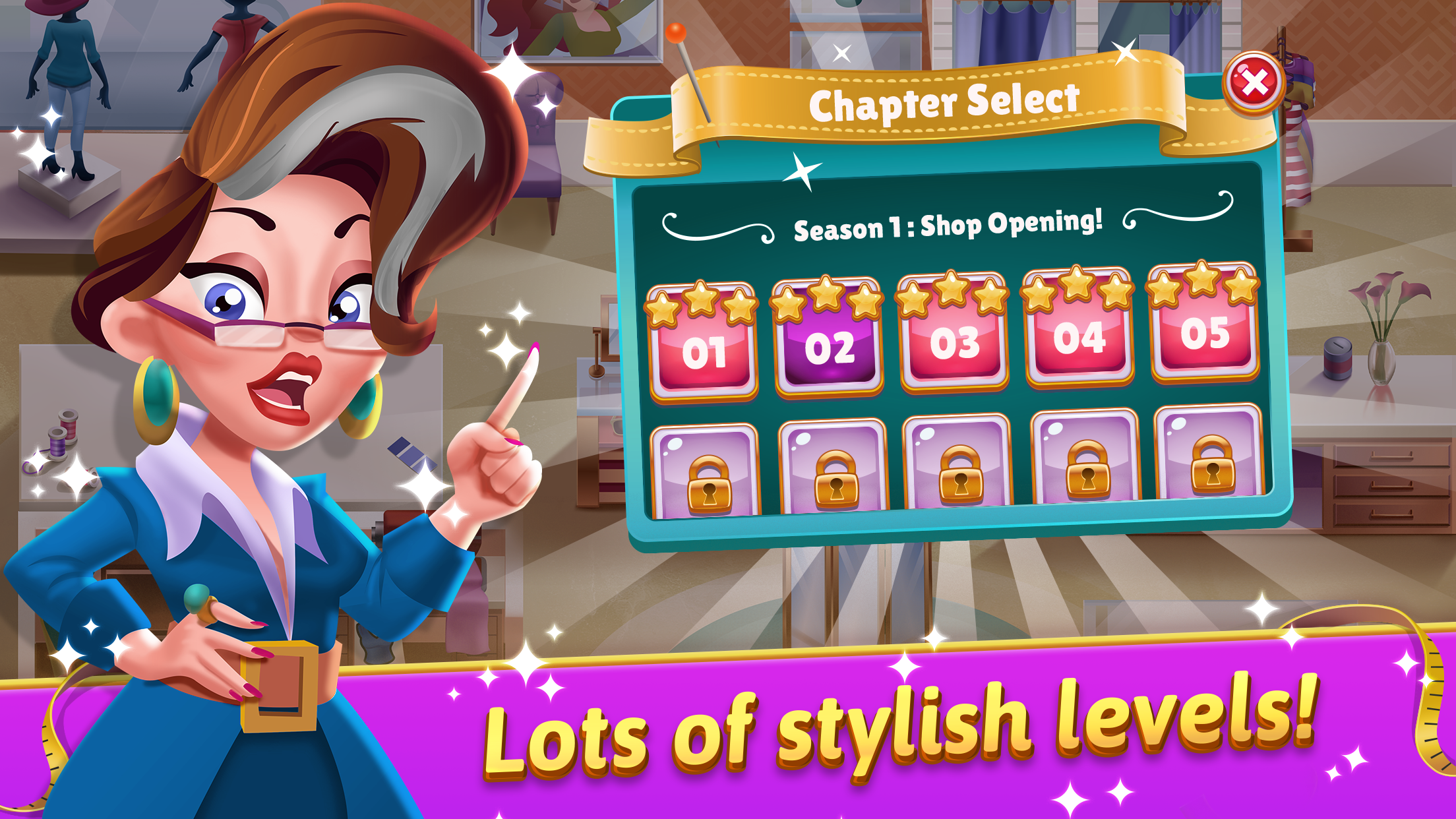 اسکرین شات 4 بازی Fashion Salon Dash: Shop Game