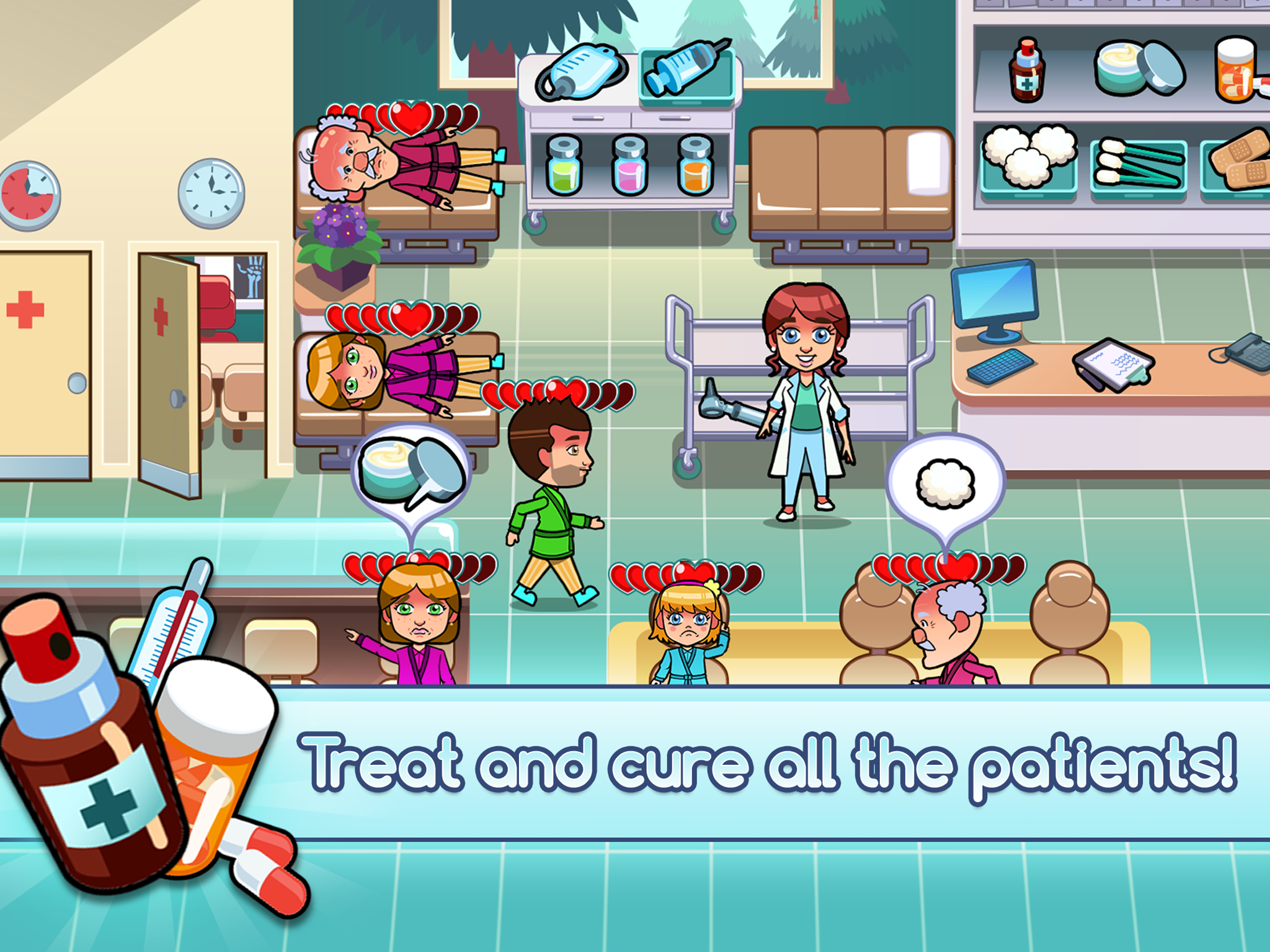 اسکرین شات 2 بازی Hospital Dash Tycoon Simulator