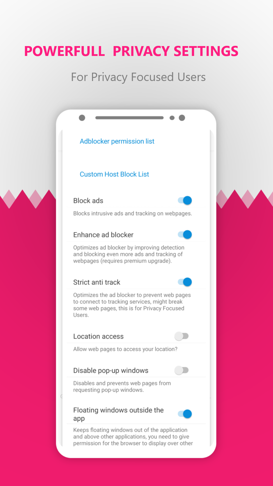 اسکرین شات 1 برنامه Orions - Privacy Browser