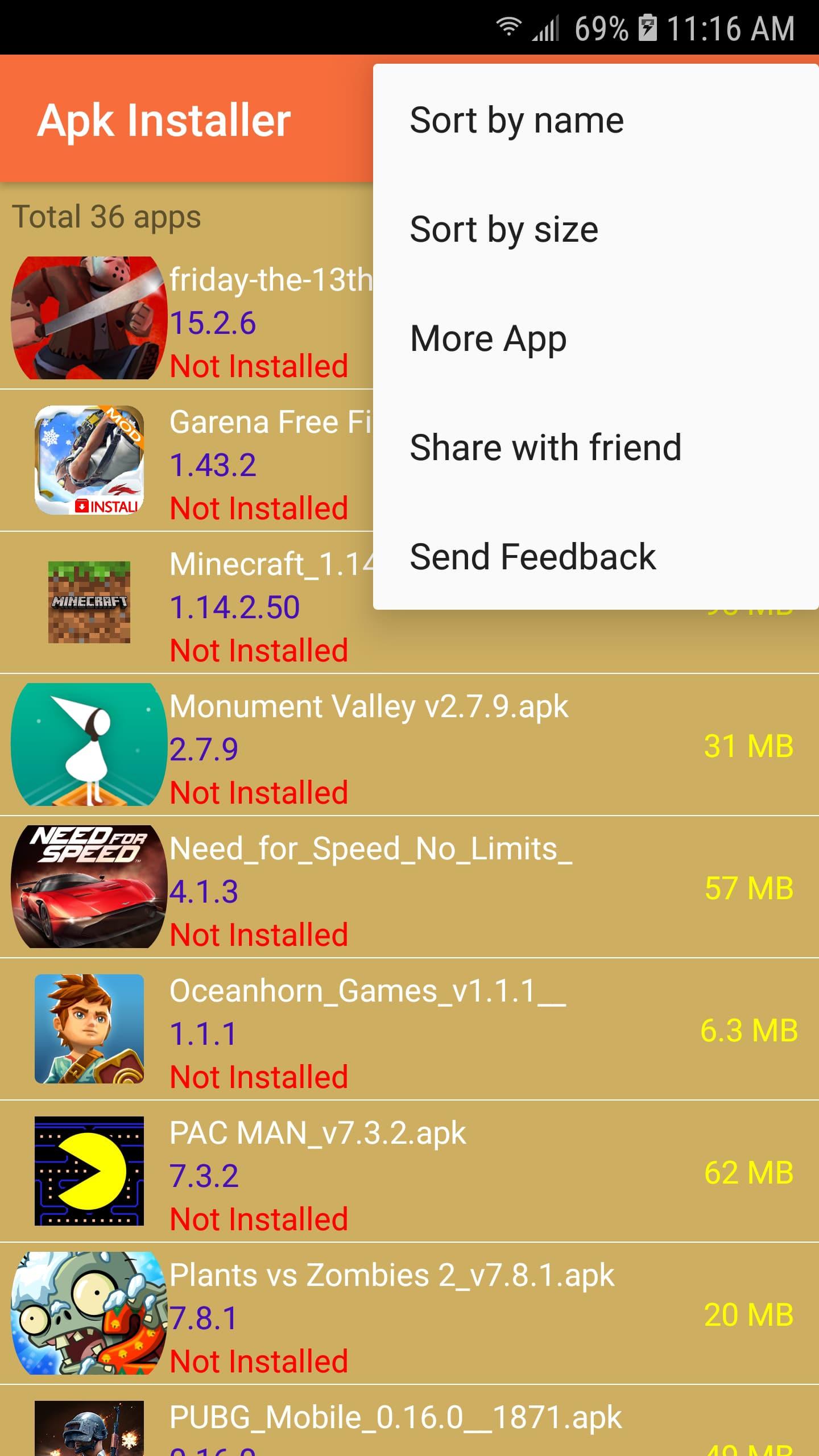 اسکرین شات 6 برنامه Apk Installer