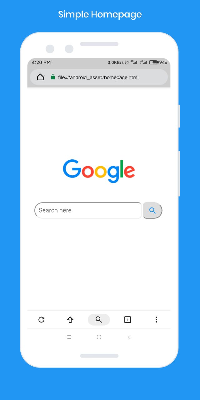 اسکرین شات 1 برنامه 5G Internet Browser
