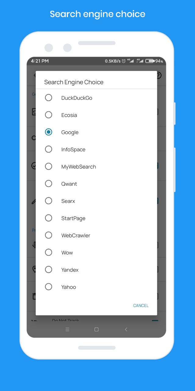 اسکرین شات 4 برنامه 5G Internet Browser