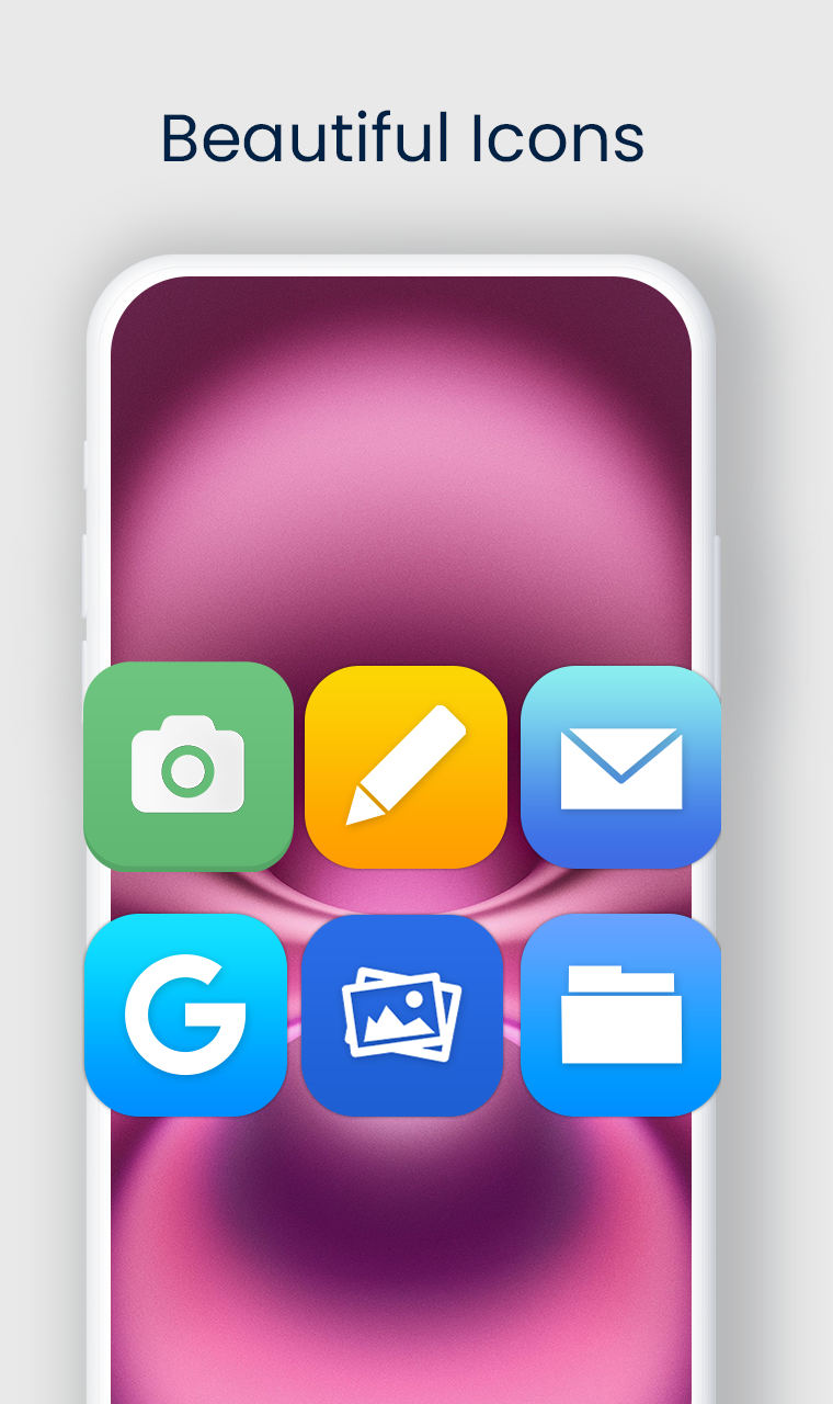 اسکرین شات 3 برنامه I PHone Se 2024 Theme & Lunchr