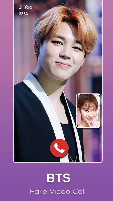 اسکرین شات 4 برنامه BTS Fake Video Call Prank