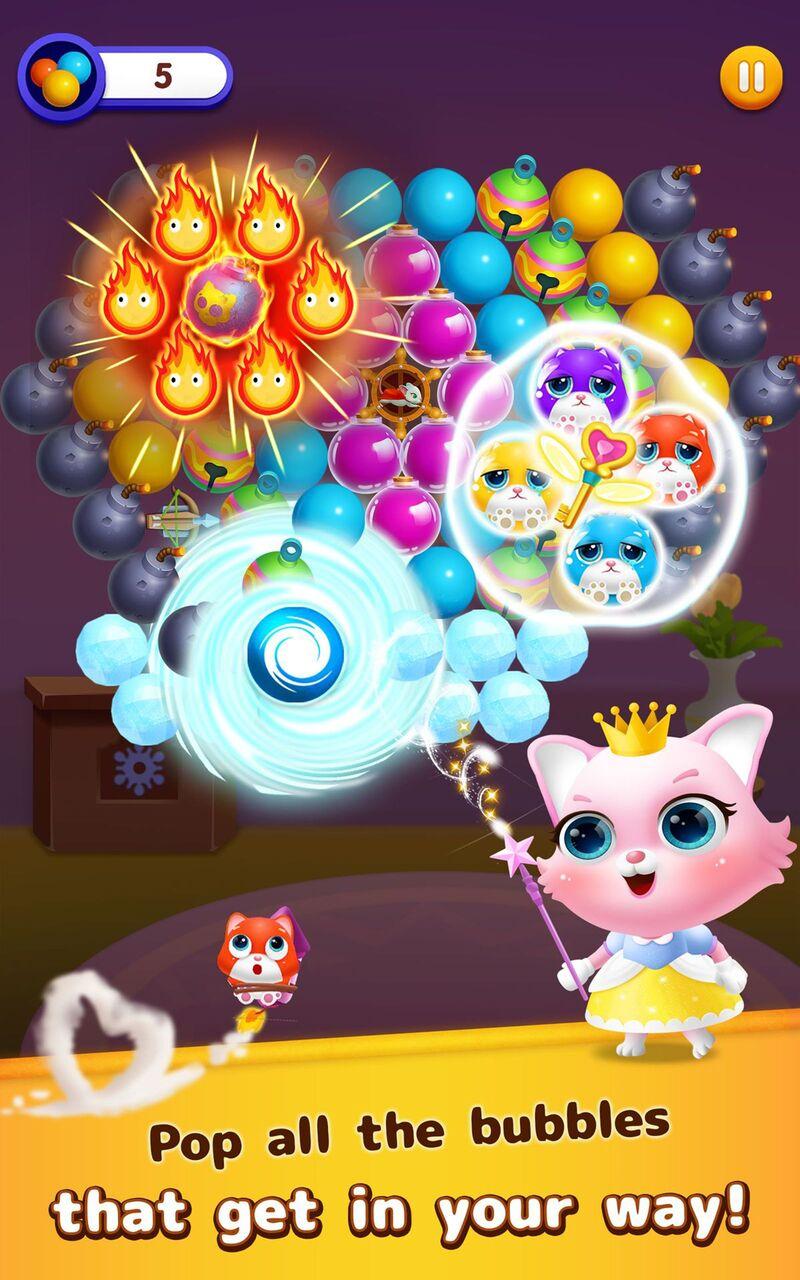 اسکرین شات 6 بازی Bubble Shooter: Cat Island