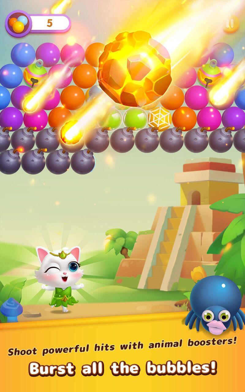 اسکرین شات 2 بازی Bubble Shooter: Cat Island