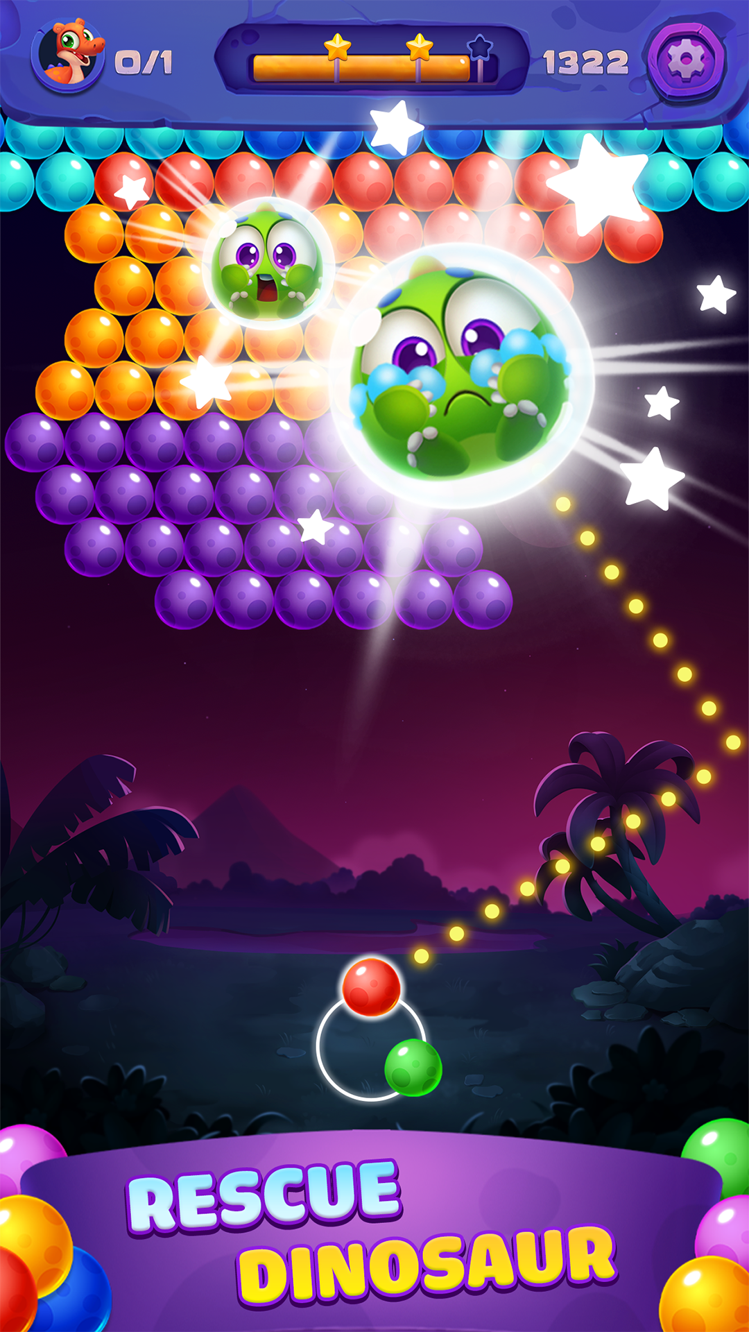 اسکرین شات 3 بازی Bubble Shooter: Egg Shoot