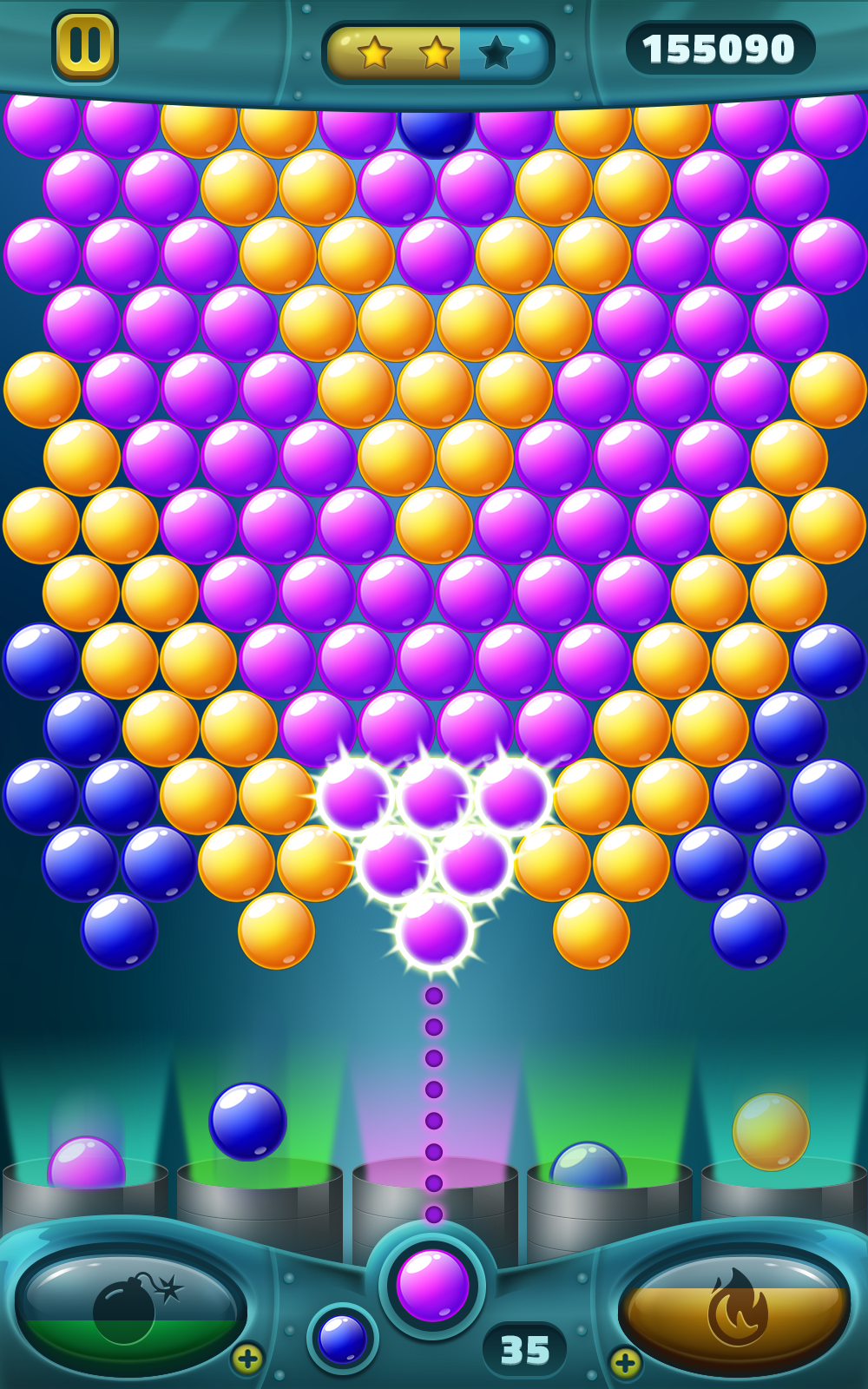 اسکرین شات 1 بازی Break the Bubbles