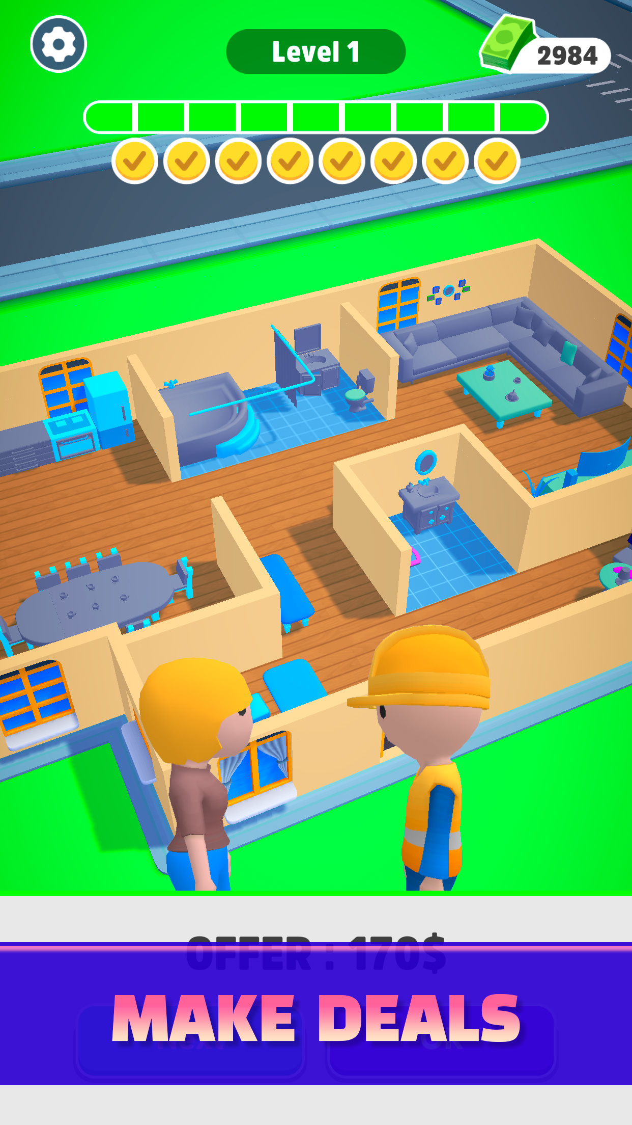 اسکرین شات 3 بازی Home Builder 3D !